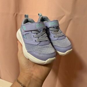 Skechers Kids' Lavender and Aqua Sneakers